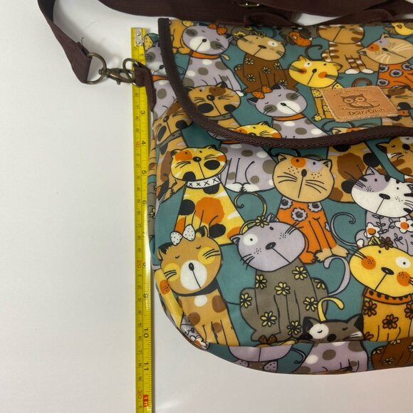 Dolly Club Cat Print Convertible Backpack / Crossbody / Tote Bag – Made in Taiwa - Picture 5 of 10